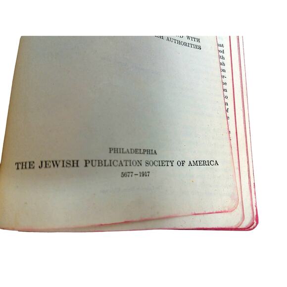 Antique 1919 The Holy Scriptures Bible Jewish Publication Society - Picture 6 of 11